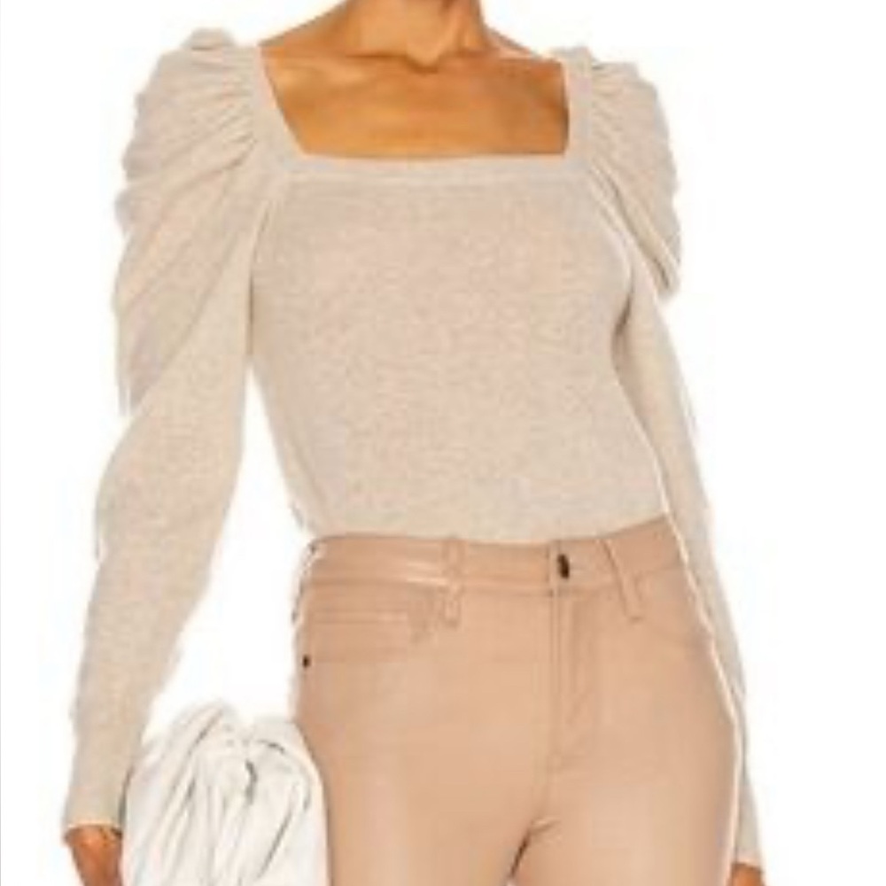 Frame Femme 100% Cashmere Square Neck Sweater NWOT